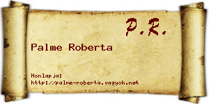 Palme Roberta névjegykártya